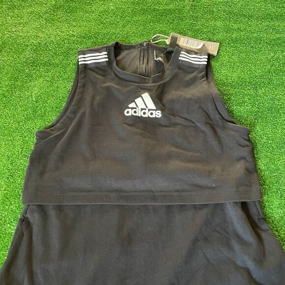 Adidas Sleeveless Game & Go Active Multisport Skirt Dress Black Size XS NEW - Picture 6 of 14